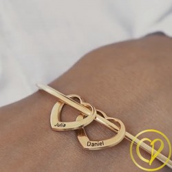 bracelet prénom coeur à graver