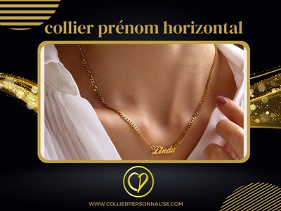 collier prénom horizontal collierpersonnalise.com